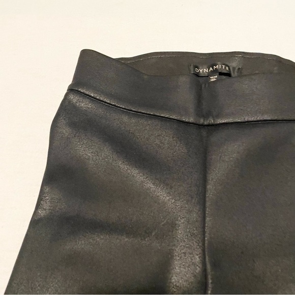 Dynamite Black Faux Leather Leggings Size XS - Picture 8 of 16